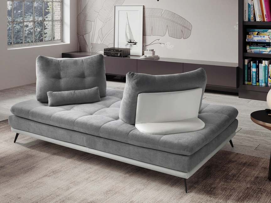 Divano modulare in tessuto trapuntato Cube di Afosofà