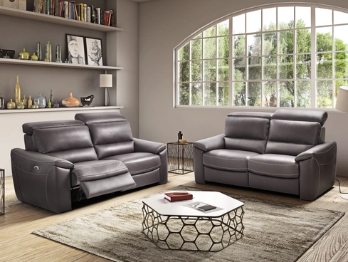 Divano lineare Relax in pelle Dalila di Afosofà