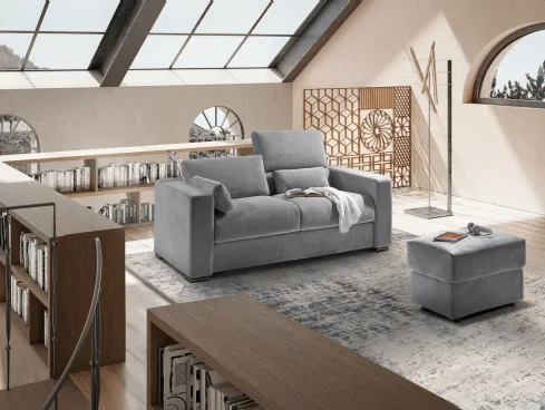 Divano Letto lineare in tessuto Denver de Il Benessere
