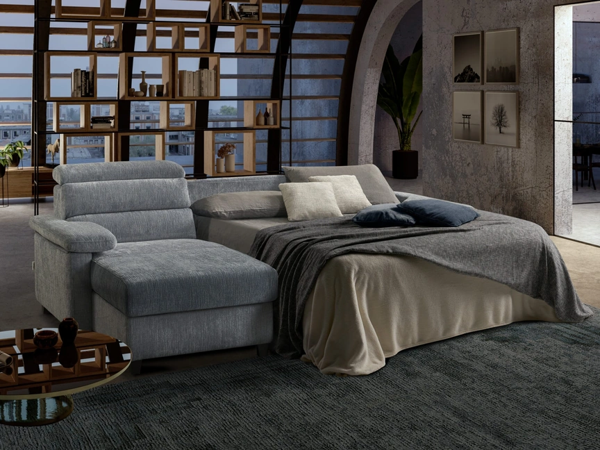 Divano Letto con penisola Pablo de Il Benessere