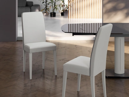 Sedia rivestita in ecopelle Anita di Stones