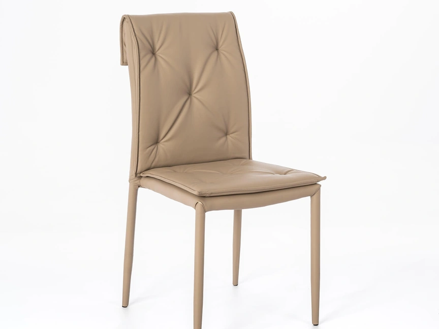 Sedia rivestita in ecopelle Carla di Stones