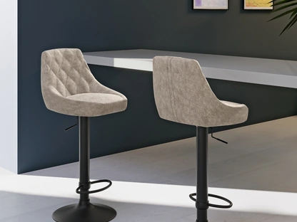 Sgabello Max in microfibra imbottita di Stones