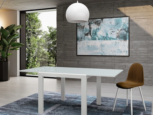 Tavolo allungabile con top in vetro Banner di Stones