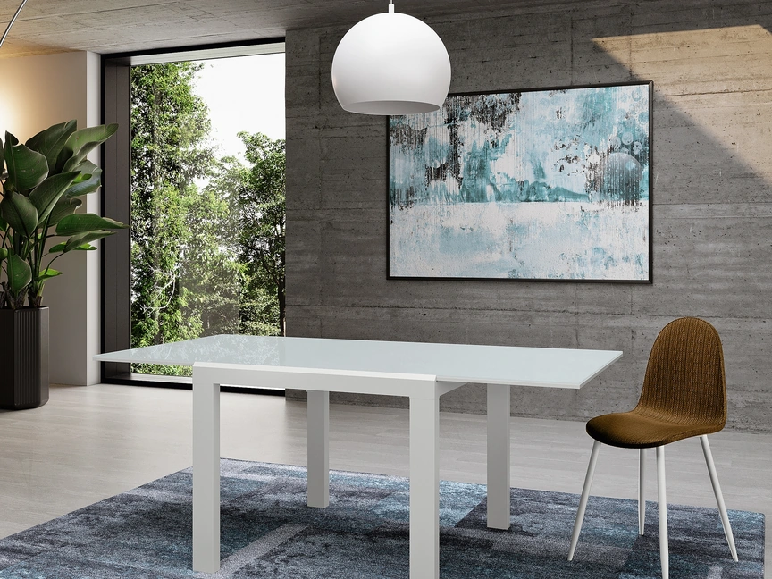 Tavolo allungabile con top in vetro Banner di Stones