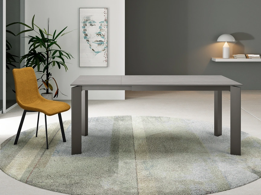 Tavolo Frame con top in ceramica di Stones