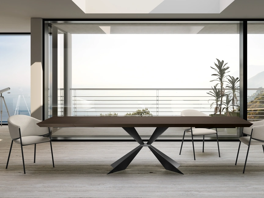 Tavolo con top in legno Stark di Stones