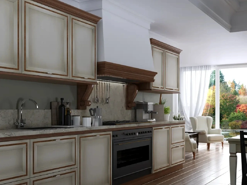 Cucina Classica lineare I Ciliegi composizione 06 di Le Fablier