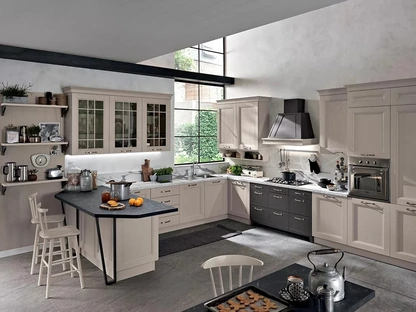 Cucina Classica con penisola Maryland 05 di Spar