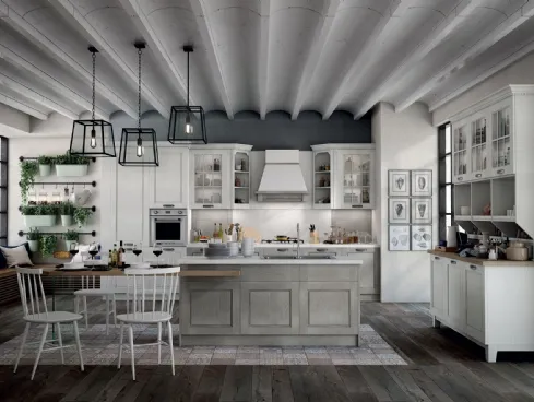 Cucina Classica Virginia Lady Like in Frassino laccato di Stosa