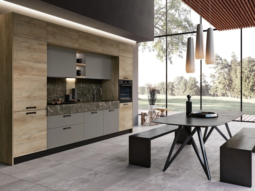 Cucina Moderna lineare Capri di Imab