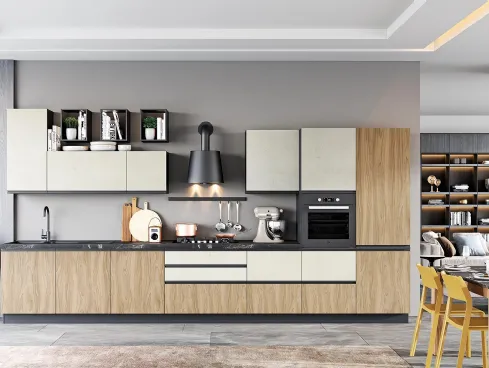 Cucina Moderna Era 04 Miele e Urban Avorio di Net Cucine