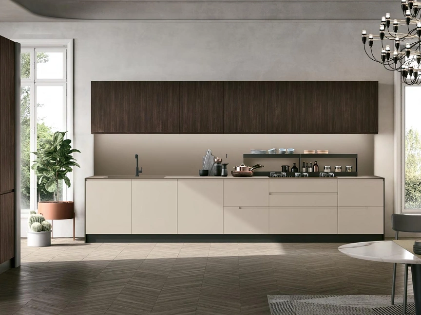 Cucina Moderna Karma Modern 02 in Pet e Rovere Corteccia di Stosa