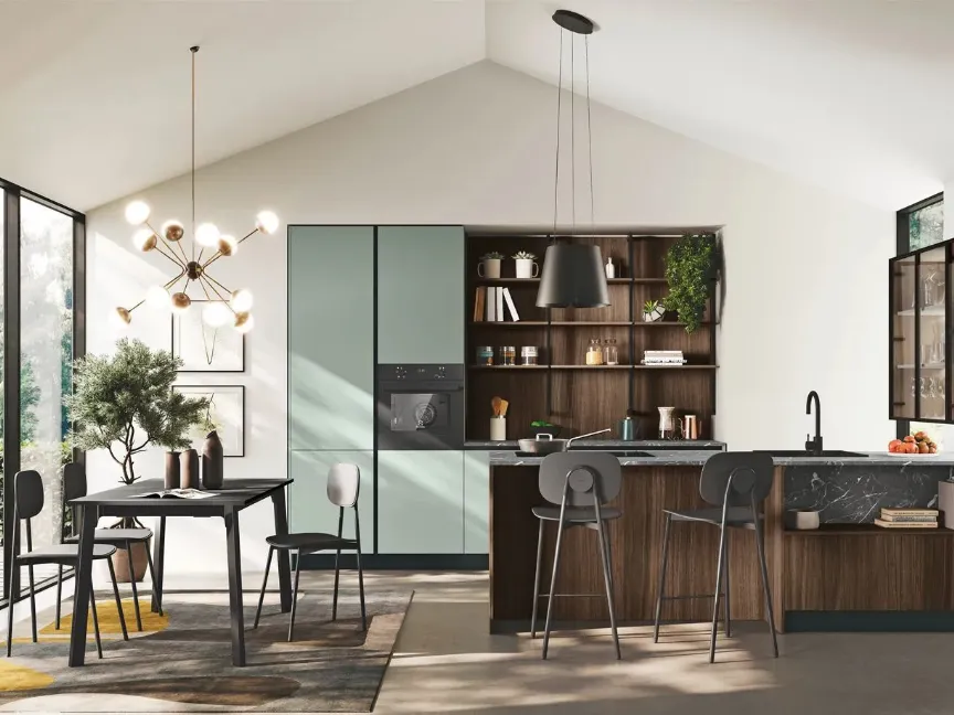 Cucina Moderna con penisola Art-Kaya di Stosa