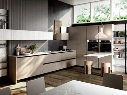 Cucina ad angolo con penisola in laminato Marilyn 01 di Ciao Cucine