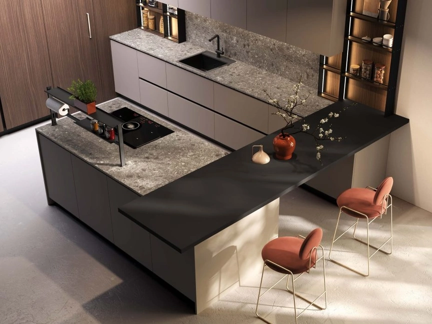 Cucina Moderna con penisola Melania di Ciao Cucine