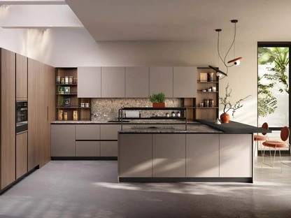 Cucina Moderna con penisola Melania di Ciao Cucine