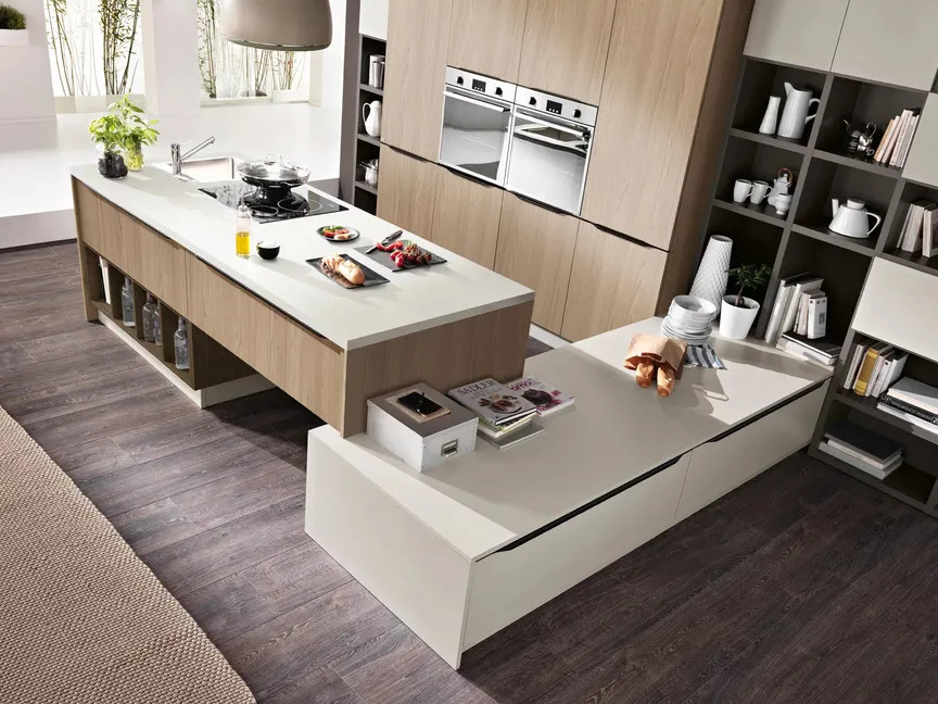 Cucina Moderna con isola Miami 10 di Spar