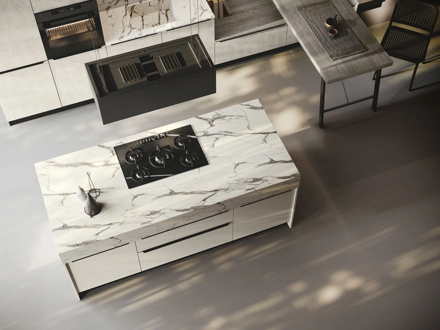 Cucina Moderna con isola Piana di Imab