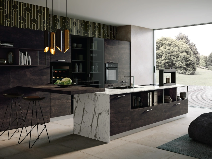 Cucina Moderna con penisola Piana di Imab