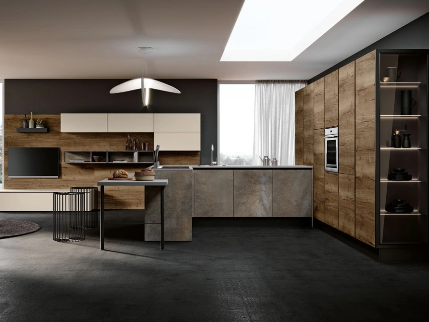 Cucina Moderna con penisola Piana di Imab