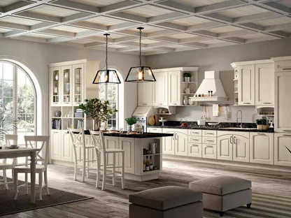 Cucina Shabby Chic con isola Borgo 02 di Spar